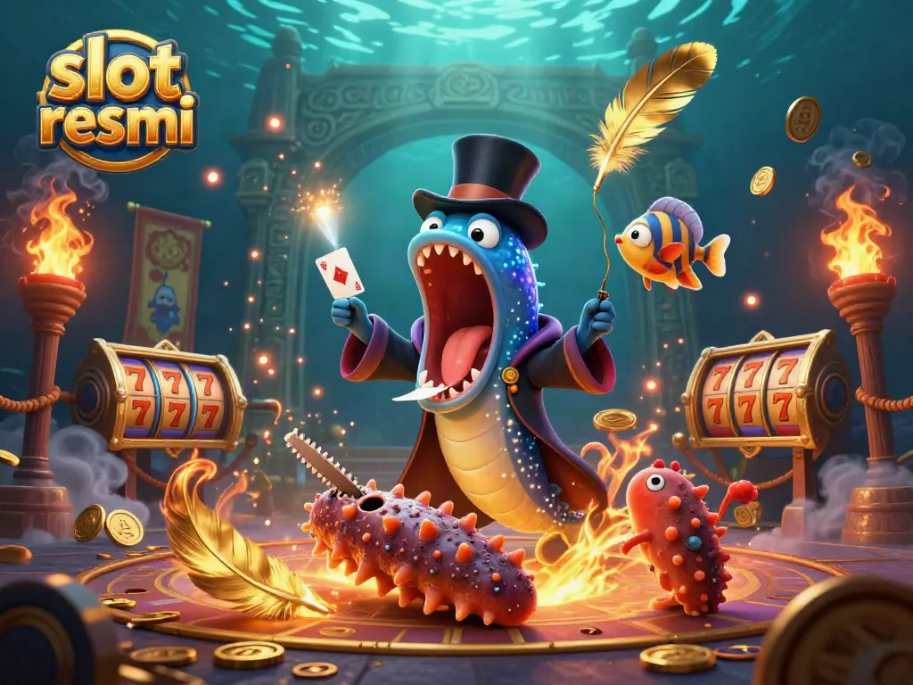 Engaging scene showcasing a magical underwater performance by slot resmi characters with vibrant themes.