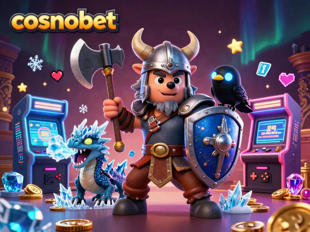 Engage with the thrill of cosmobet through an epic 3D casino scene featuring fantasy elements.