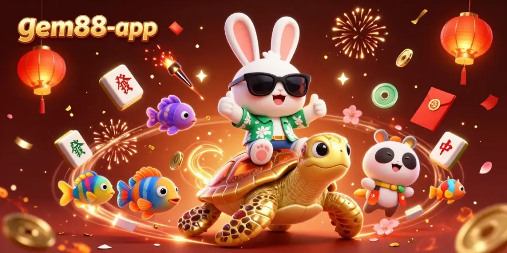 Join the thrilling experience at gem88-app with vibrant rewards and festive elements.