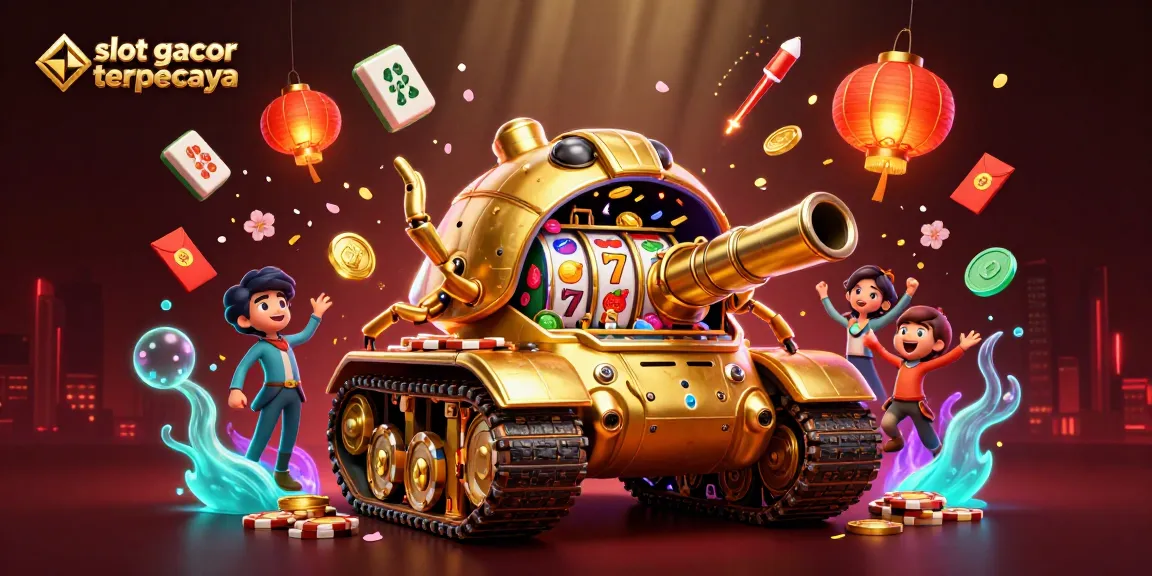Experience the thrill of winning with slot gacor terpercaya through a dazzling casino illustration.