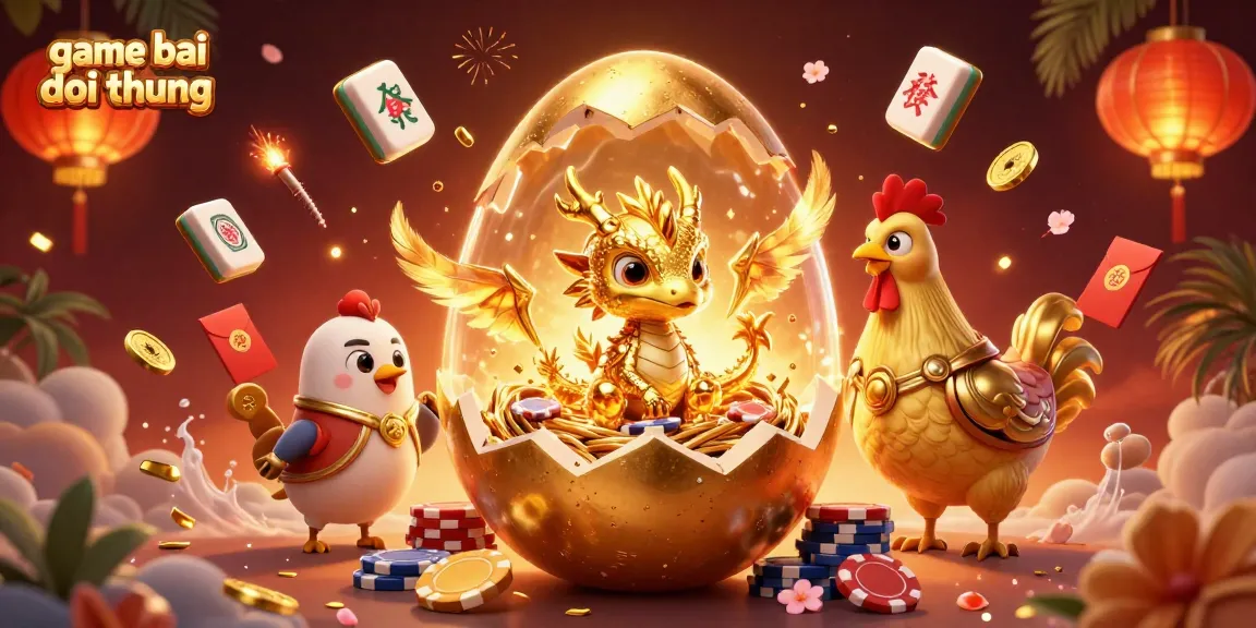Engage with game bai doi thuong through vibrant characters in a dynamic gambling scene filled with gold and poker chips.