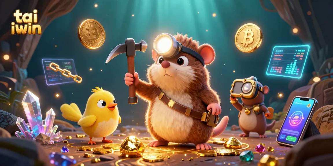 Engage in winning strategies with tai iwin, featuring a treasure hunter mole and vibrant game elements.