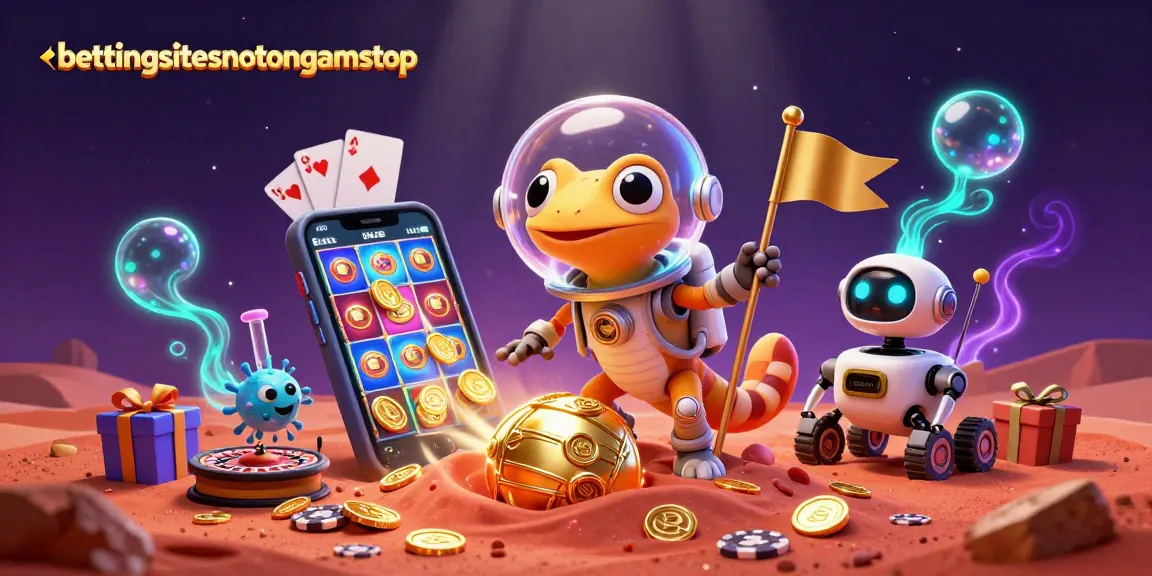 Engage with exciting gameplay at bettingsitesnotongamstop, where a Martian gecko discovers a casino!
